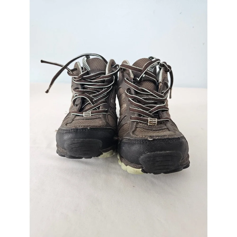 Gorpcore Columbia Hiking Boots Kids Youth 2 Brown Omni-Grip BY3163-231 Rugged